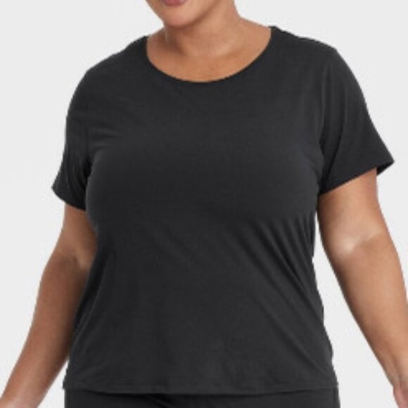 725 WOMENS XXL BLACK CREWNECK T-SHIRT BY ALL IN MOTION - Picture 1 of 1